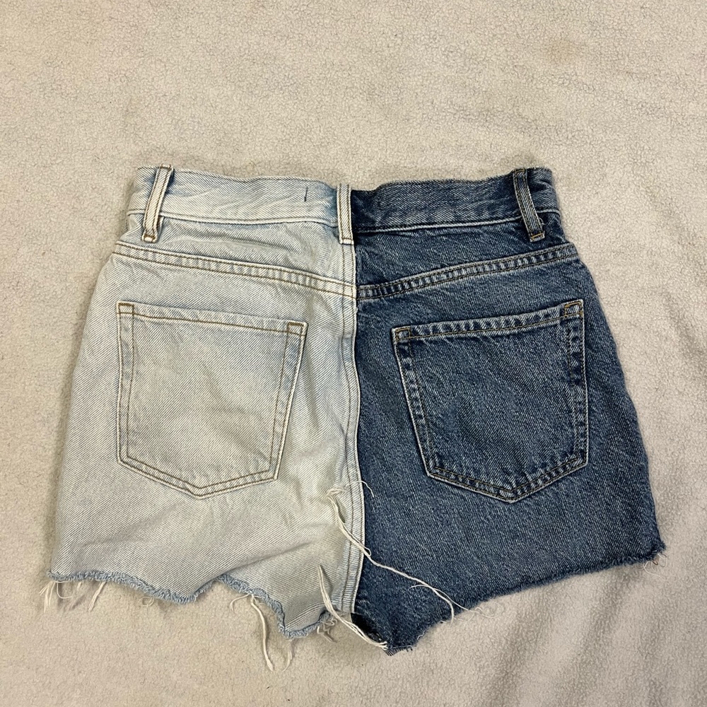 Pacsun multi color jean shorts (size 25)